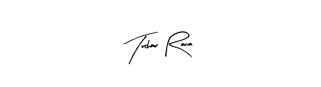 Tushar Rana stylish signature style. Best Handwritten Sign (Arty Signature) for my name. Handwritten Signature Collection Ideas for my name Tushar Rana. Tushar Rana signature style 8 images and pictures png