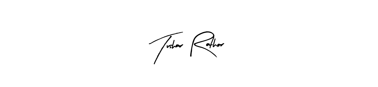 if you are searching for the best signature style for your name Tushar Rathor. so please give up your signature search. here we have designed multiple signature styles  using Arty Signature. Tushar Rathor signature style 8 images and pictures png
