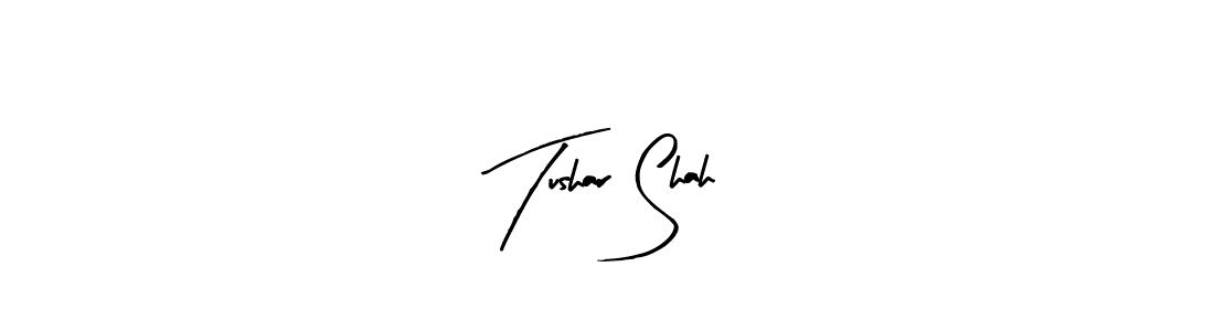 You should practise on your own different ways (Arty Signature) to write your name (Tushar Shah) in signature. don't let someone else do it for you. Tushar Shah signature style 8 images and pictures png