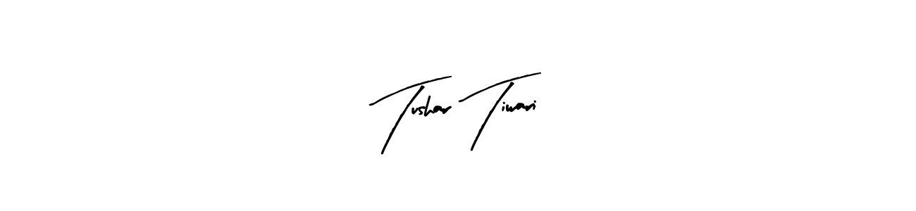 Create a beautiful signature design for name Tushar Tiwari. With this signature (Arty Signature) fonts, you can make a handwritten signature for free. Tushar Tiwari signature style 8 images and pictures png