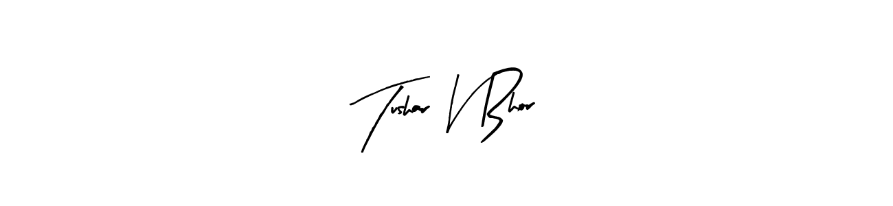Also we have Tushar V Bhor name is the best signature style. Create professional handwritten signature collection using Arty Signature autograph style. Tushar V Bhor signature style 8 images and pictures png