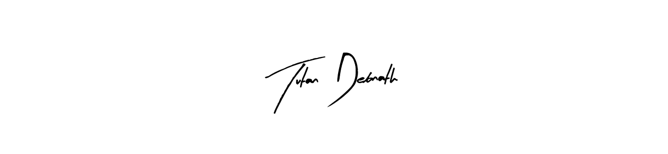 Tutan Debnath stylish signature style. Best Handwritten Sign (Arty Signature) for my name. Handwritten Signature Collection Ideas for my name Tutan Debnath. Tutan Debnath signature style 8 images and pictures png