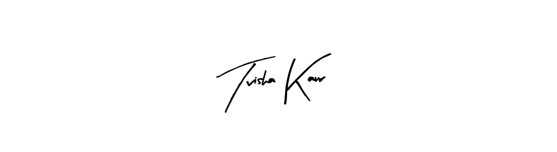 Arty Signature is a professional signature style that is perfect for those who want to add a touch of class to their signature. It is also a great choice for those who want to make their signature more unique. Get Tvisha Kaur name to fancy signature for free. Tvisha Kaur signature style 8 images and pictures png