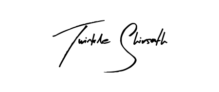 A sleek calligraphic signature for name Twinkle Shirsath utilizing Arty Signature styling. Great for adding personal signatures to photos and art. Twinkle Shirsath signature style 8 images and pictures png