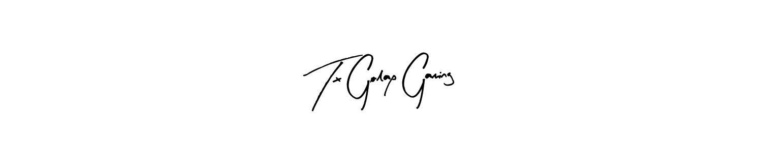 Make a beautiful signature design for name Tx Golap Gaming. With this signature (Arty Signature) style, you can create a handwritten signature for free. Tx Golap Gaming signature style 8 images and pictures png