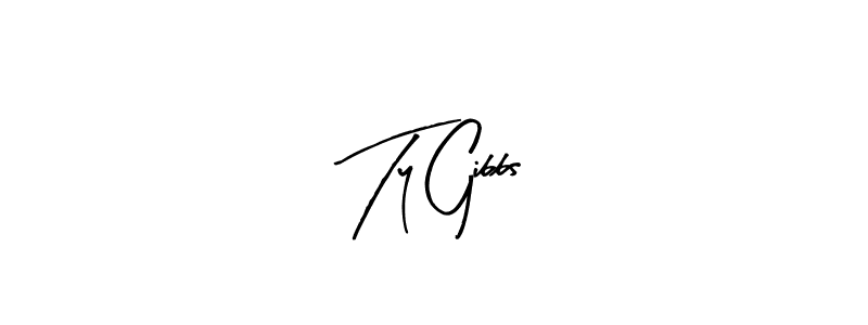 You should practise on your own different ways (Arty Signature) to write your name (Ty Gibbs) in signature. don't let someone else do it for you. Ty Gibbs signature style 8 images and pictures png