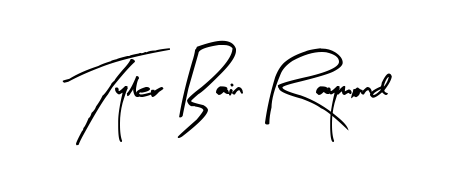 Try this chic Tyler Bain Raymond handwritten sign style. Using Arty Signature font elements, it gives your name a sleek, memorable identity. Tyler Bain Raymond signature style 8 images and pictures png