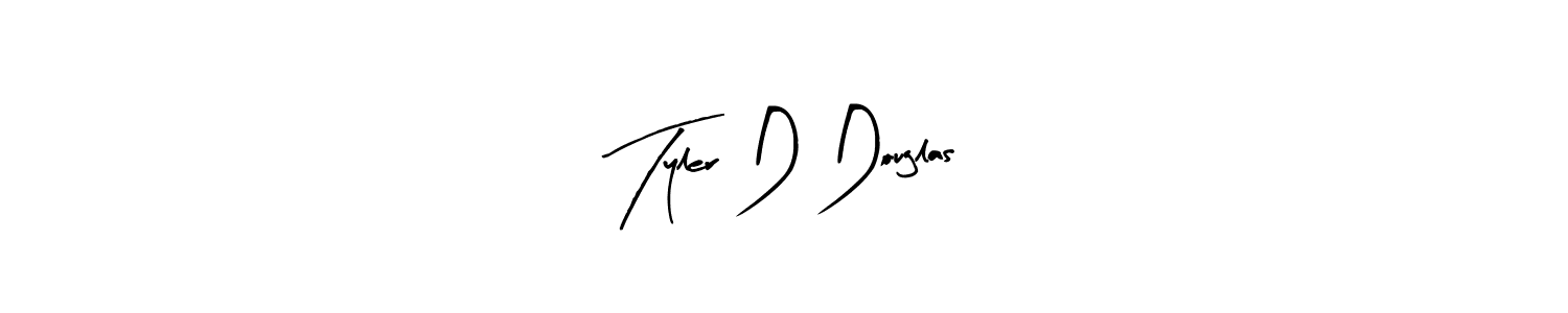 Make a beautiful signature design for name Tyler D Douglas. With this signature (Arty Signature) style, you can create a handwritten signature for free. Tyler D Douglas signature style 8 images and pictures png