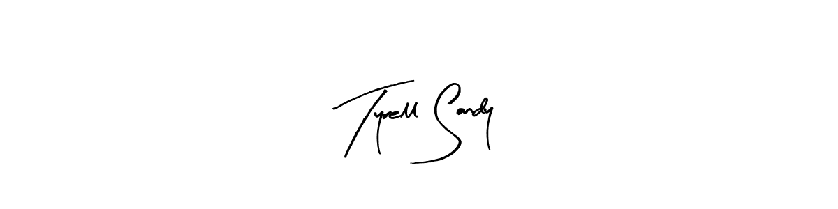 Design your own signature with our free online signature maker. With this signature software, you can create a handwritten (Arty Signature) signature for name Tyrell Sandy. Tyrell Sandy signature style 8 images and pictures png