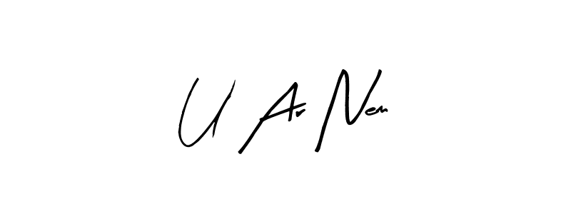 This is the best signature style for the U Ar Nem name. Also you like these signature font (Arty Signature). Mix name signature. U Ar Nem signature style 8 images and pictures png