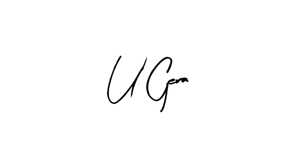 Here are the top 10 professional signature styles for the name U Gera. These are the best autograph styles you can use for your name. U Gera signature style 8 images and pictures png