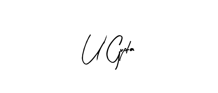 You should practise on your own different ways (Arty Signature) to write your name (U Gupta) in signature. don't let someone else do it for you. U Gupta signature style 8 images and pictures png