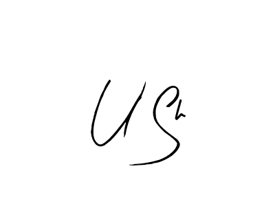 How to Draw U Sh signature style? Arty Signature is a latest design signature styles for name U Sh. U Sh signature style 8 images and pictures png