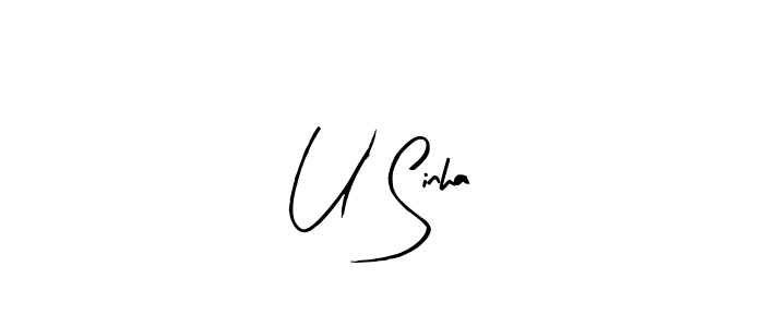 You can use this online signature creator to create a handwritten signature for the name U Sinha. This is the best online autograph maker. U Sinha signature style 8 images and pictures png