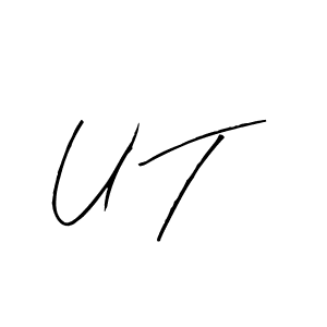 Create a beautiful signature design for name U T. With this signature (Arty Signature) fonts, you can make a handwritten signature for free. U T signature style 8 images and pictures png