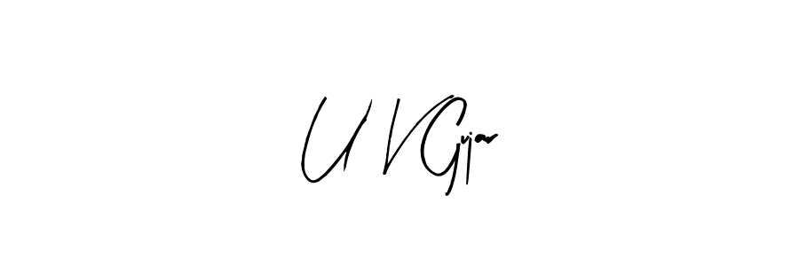 You can use this online signature creator to create a handwritten signature for the name U V Gujar. This is the best online autograph maker. U V Gujar signature style 8 images and pictures png