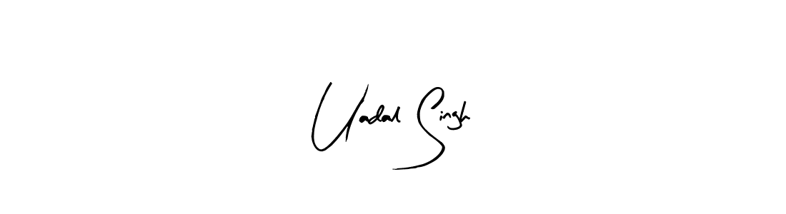 Create a beautiful signature design for name Uadal Singh. With this signature (Arty Signature) fonts, you can make a handwritten signature for free. Uadal Singh signature style 8 images and pictures png