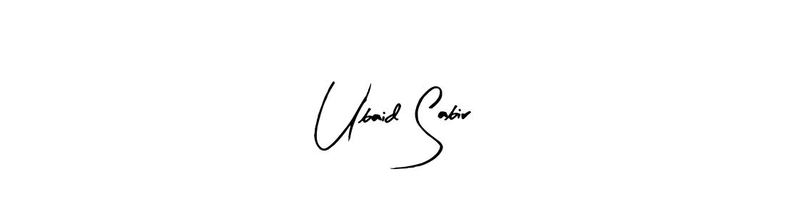 Arty Signature is a professional signature style that is perfect for those who want to add a touch of class to their signature. It is also a great choice for those who want to make their signature more unique. Get Ubaid Sabir name to fancy signature for free. Ubaid Sabir signature style 8 images and pictures png