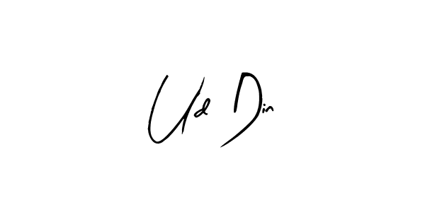 Also You can easily find your signature by using the search form. We will create Ud Din name handwritten signature images for you free of cost using Arty Signature sign style. Ud Din signature style 8 images and pictures png