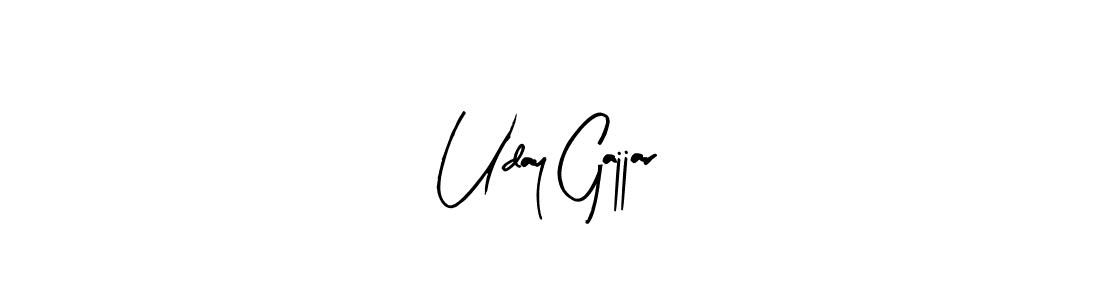 Make a beautiful signature design for name Uday Gajjar. Use this online signature maker to create a handwritten signature for free. Uday Gajjar signature style 8 images and pictures png