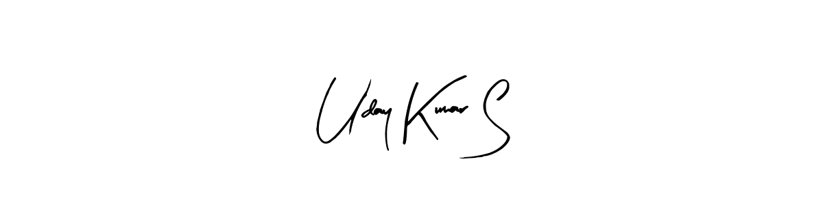 Design your own signature with our free online signature maker. With this signature software, you can create a handwritten (Arty Signature) signature for name Uday Kumar S. Uday Kumar S signature style 8 images and pictures png