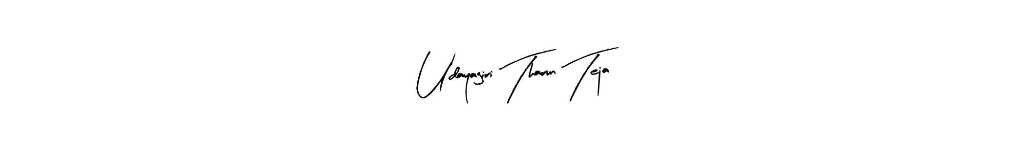 You should practise on your own different ways (Arty Signature) to write your name (Udayagiri Tharun Teja) in signature. don't let someone else do it for you. Udayagiri Tharun Teja signature style 8 images and pictures png