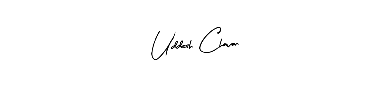 Design your own signature with our free online signature maker. With this signature software, you can create a handwritten (Arty Signature) signature for name Uddesh Chavan. Uddesh Chavan signature style 8 images and pictures png