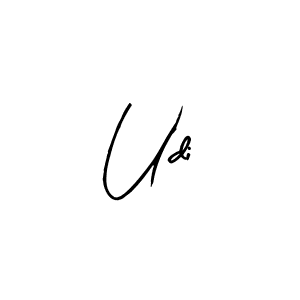 if you are searching for the best signature style for your name Udi. so please give up your signature search. here we have designed multiple signature styles  using Arty Signature. Udi signature style 8 images and pictures png