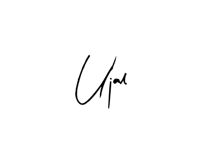 Use a signature maker to create a handwritten signature online. With this signature software, you can design (Arty Signature) your own signature for name Ujal. Ujal signature style 8 images and pictures png