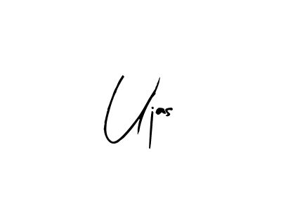Make a beautiful signature design for name Ujas. With this signature (Arty Signature) style, you can create a handwritten signature for free. Ujas signature style 8 images and pictures png