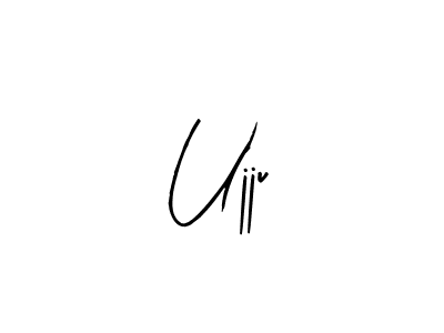 Arty Signature is a professional signature style that is perfect for those who want to add a touch of class to their signature. It is also a great choice for those who want to make their signature more unique. Get Ujju name to fancy signature for free. Ujju signature style 8 images and pictures png