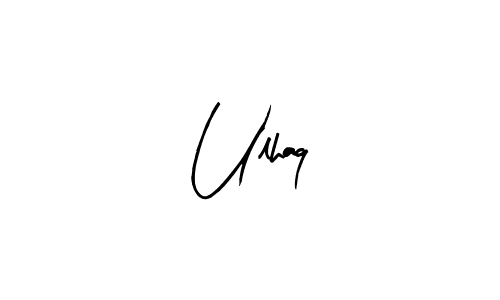 How to make Ulhaq name signature. Use Arty Signature style for creating short signs online. This is the latest handwritten sign. Ulhaq signature style 8 images and pictures png