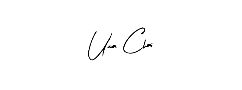 Design your own signature with our free online signature maker. With this signature software, you can create a handwritten (Arty Signature) signature for name Uma Chai. Uma Chai signature style 8 images and pictures png