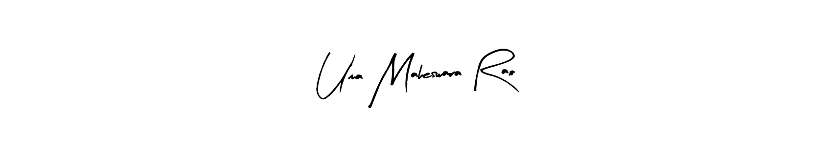 Use a signature maker to create a handwritten signature online. With this signature software, you can design (Arty Signature) your own signature for name Uma Maheswara Rao. Uma Maheswara Rao signature style 8 images and pictures png