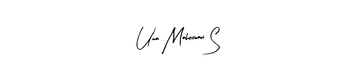 if you are searching for the best signature style for your name Uma Maheswari S. so please give up your signature search. here we have designed multiple signature styles  using Arty Signature. Uma Maheswari S signature style 8 images and pictures png