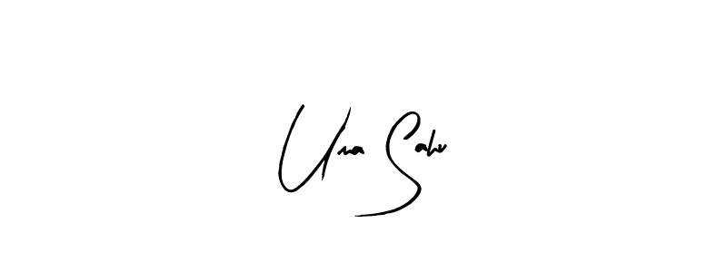 Uma Sahu stylish signature style. Best Handwritten Sign (Arty Signature) for my name. Handwritten Signature Collection Ideas for my name Uma Sahu. Uma Sahu signature style 8 images and pictures png