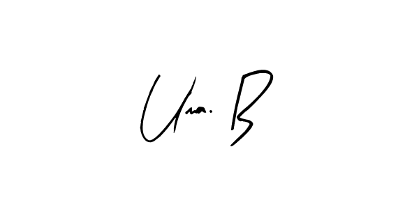 if you are searching for the best signature style for your name Uma. B. so please give up your signature search. here we have designed multiple signature styles  using Arty Signature. Uma. B signature style 8 images and pictures png