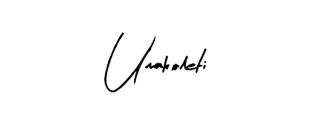 You can use this online signature creator to create a handwritten signature for the name Umakoleti. This is the best online autograph maker. Umakoleti signature style 8 images and pictures png