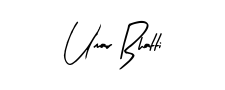 Umar Bhatti stylish signature style. Best Handwritten Sign (Arty Signature) for my name. Handwritten Signature Collection Ideas for my name Umar Bhatti. Umar Bhatti signature style 8 images and pictures png