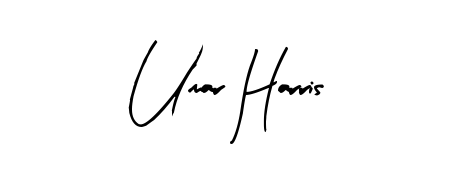 Create a personalized artistic stamp with Umar Harris in Arty Signature font. Perfect for visual artists, designers, and influencers. Umar Harris signature style 8 images and pictures png