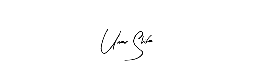 You should practise on your own different ways (Arty Signature) to write your name (Umar Shifa) in signature. don't let someone else do it for you. Umar Shifa signature style 8 images and pictures png