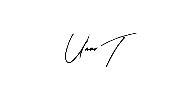 Make a beautiful signature design for name Umar T. With this signature (Arty Signature) style, you can create a handwritten signature for free. Umar T signature style 8 images and pictures png