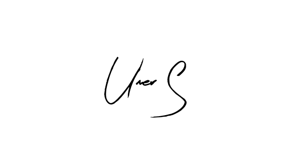 Make a beautiful signature design for name Umer S. With this signature (Arty Signature) style, you can create a handwritten signature for free. Umer S signature style 8 images and pictures png