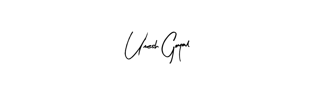Make a beautiful signature design for name Umesh Goyal. With this signature (Arty Signature) style, you can create a handwritten signature for free. Umesh Goyal signature style 8 images and pictures png