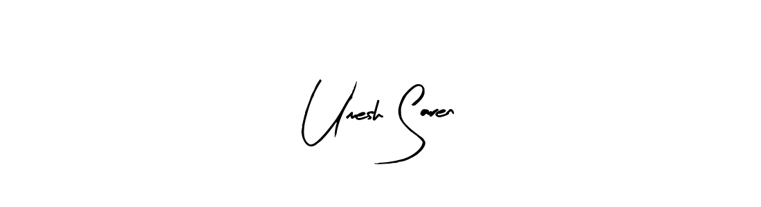 Umesh Saren stylish signature style. Best Handwritten Sign (Arty Signature) for my name. Handwritten Signature Collection Ideas for my name Umesh Saren. Umesh Saren signature style 8 images and pictures png