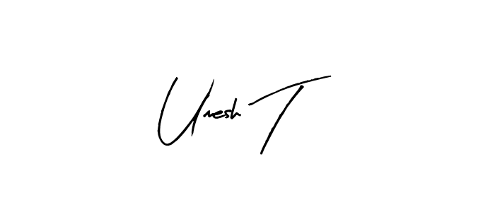 Once you've used our free online signature maker to create your best signature Arty Signature style, it's time to enjoy all of the benefits that Umesh T name signing documents. Umesh T signature style 8 images and pictures png