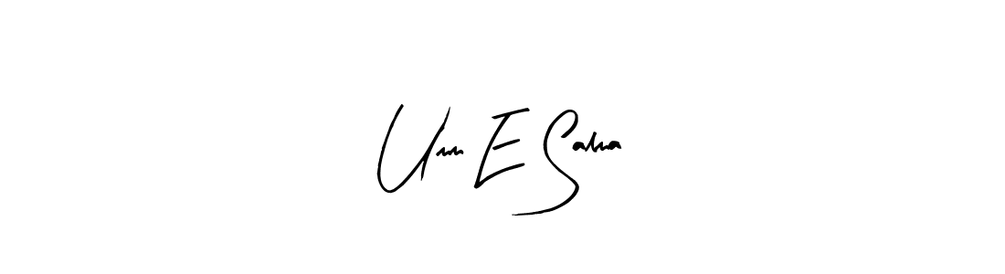 How to make Umm E Salma name signature. Use Arty Signature style for creating short signs online. This is the latest handwritten sign. Umm E Salma signature style 8 images and pictures png