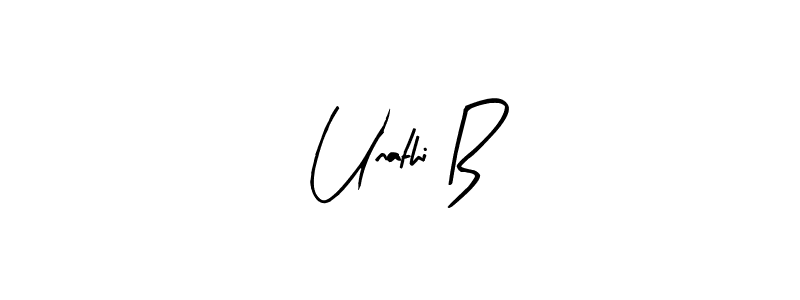 Create a beautiful signature design for name Unathi B. With this signature (Arty Signature) fonts, you can make a handwritten signature for free. Unathi B signature style 8 images and pictures png