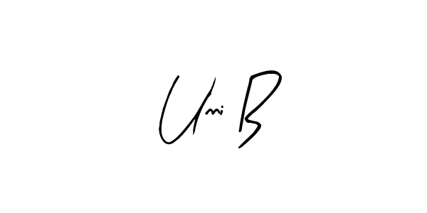 You can use this online signature creator to create a handwritten signature for the name Unni B. This is the best online autograph maker. Unni B signature style 8 images and pictures png