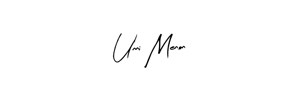 This is the best signature style for the Unni Menon name. Also you like these signature font (Arty Signature). Mix name signature. Unni Menon signature style 8 images and pictures png